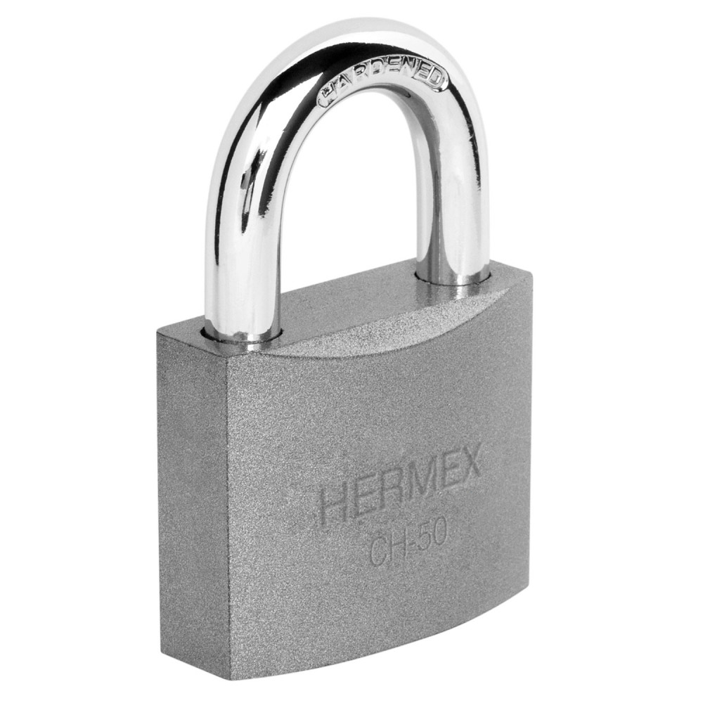 Candado HERMEX hierro 50mm  gancho corto