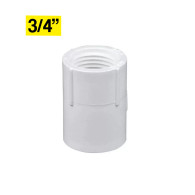 Adaptador hembra PVC 3/4" presión x unidad