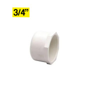 Tapón PVC 3/4" liso presión x unidad
