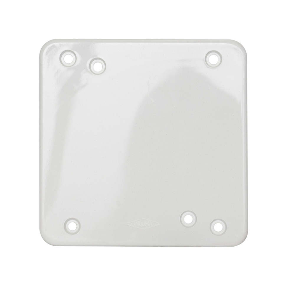 Tapa ciega 4x4 blanca induma certificada
