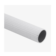 Tubo cortinero 1/2"(12.5mm) crudo plateado x 50cm