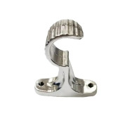 Soporte u 1/2" plateado cortinero