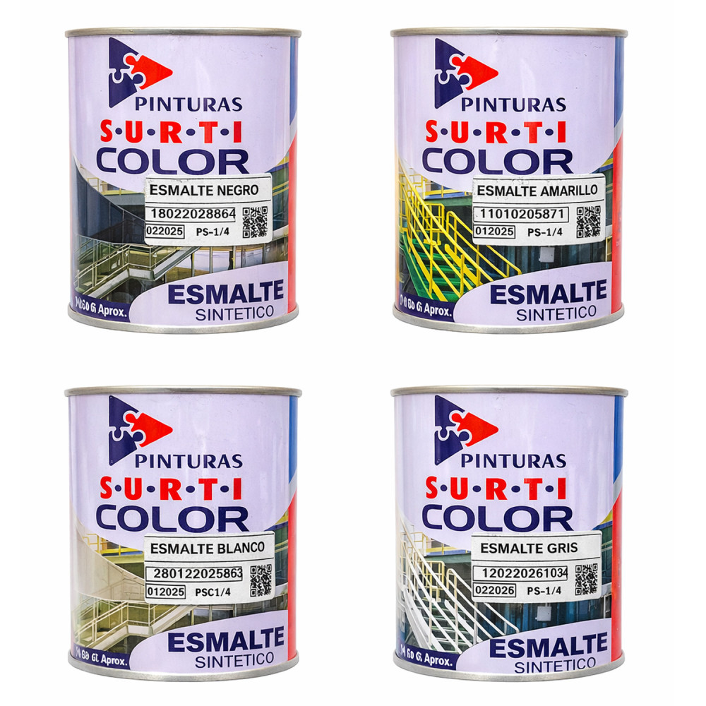 Pintura aceite blanco esmalte surticolor 1/4