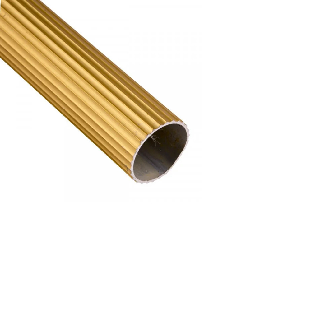 Tubo cortinero 1"(25mm) dorado x 50cm