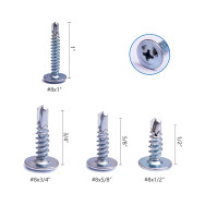 Tornillo kalat 8x1" (4.1mmx25mm) punta broca