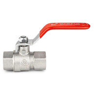 Llave Palanca Roja cromada 1/2" bola
