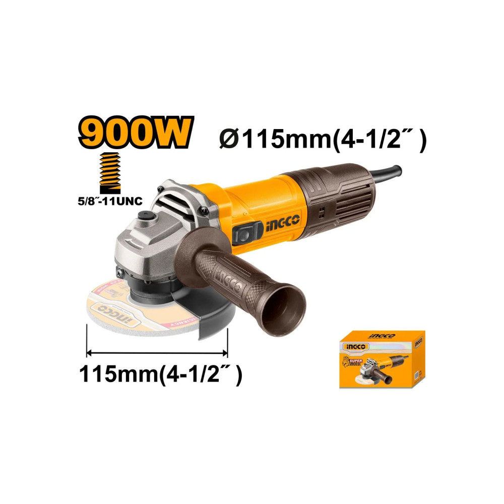 Pulidora Angular INGCO 4-1/2" 900W 12000RPM