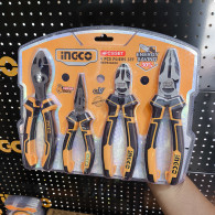Set 4 alicates Ingco 6",7",8"x2 uso profesional HKPS28488