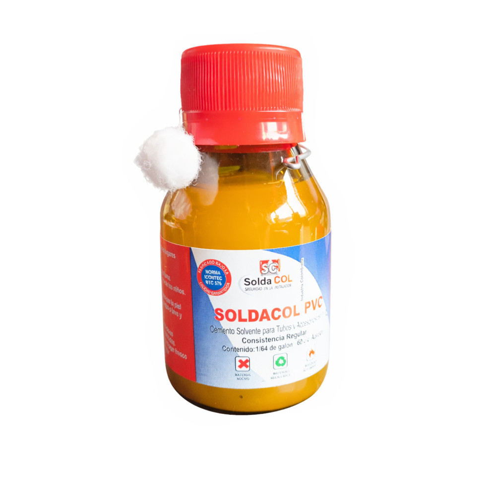 Soldadura PVC Soldacol 1/64 60cc