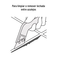Raspador de juntas lechada Truper con cuchillas 2"