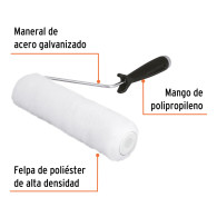 Rodillo para pintar 9x3/8" superficies lisas Truper