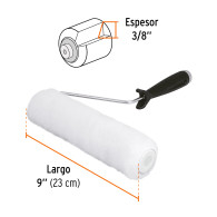 Rodillo para pintar 9x3/8" superficies lisas Truper