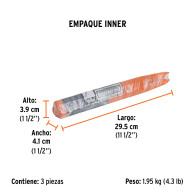 Cincel cuña para concreto de 3/4" Truper