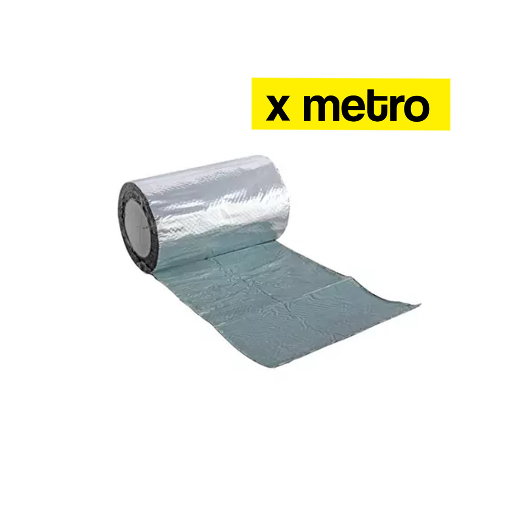 Cinta asfáltica 10cmx1mm tapagoteras x metro banda autoadhesiva