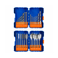 Taladro Wadfow impacto 1/2" 20V 62Nm brushless + 2 baterias + brocas uwos250895