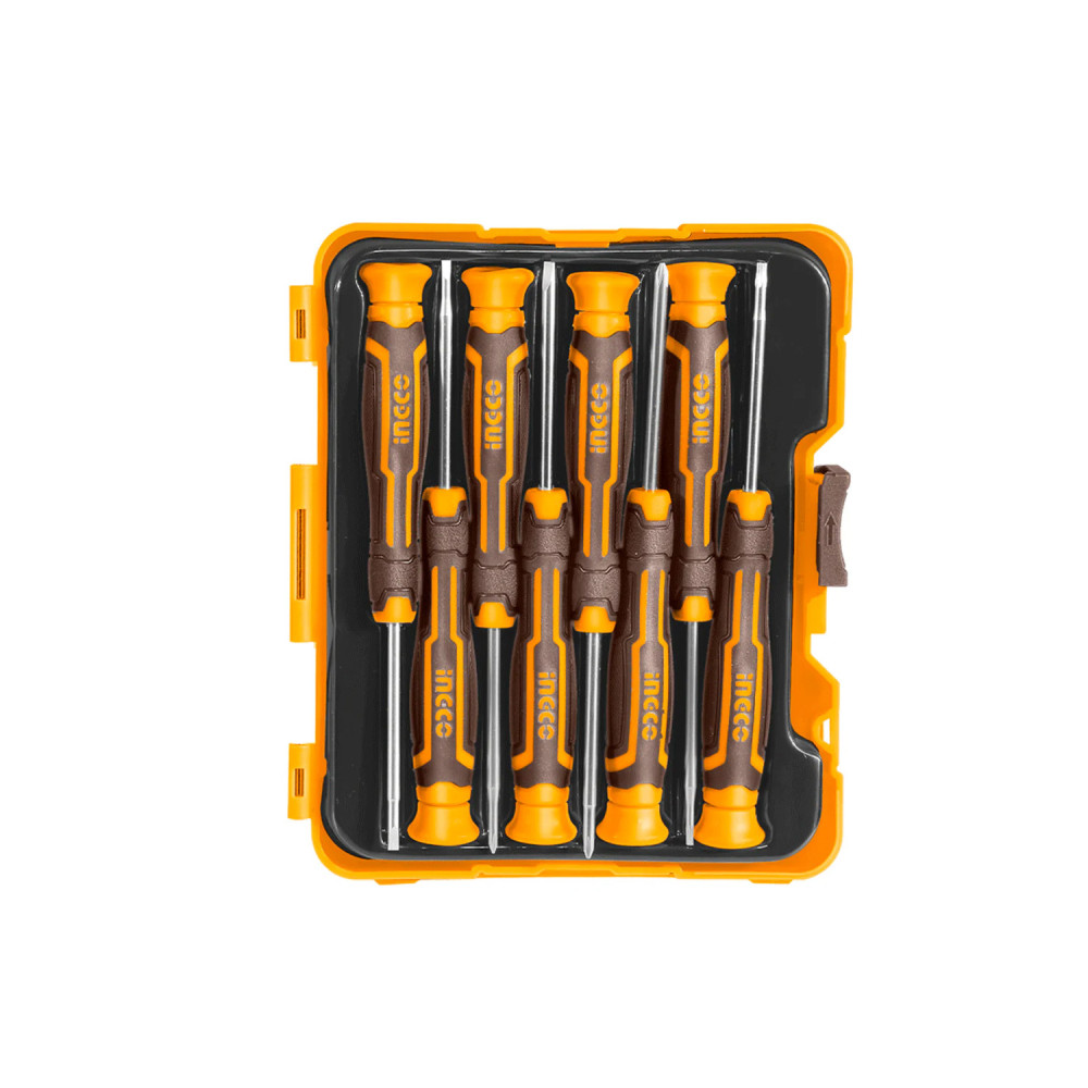 Set 8 destornilladores precisión Ingco HKSD0818