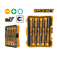 Set 8 destornilladores precisión Ingco HKSD0818