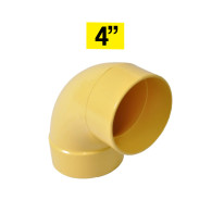 Codo PVC 4" sanitario cxc
