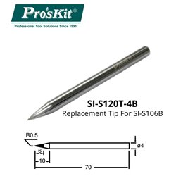 Punta repuesto cónica si-s120t-4b Proskit para cautín