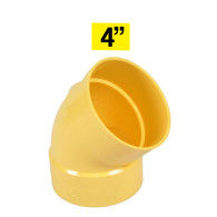 Semicodo PVC 4" sanitario cxc