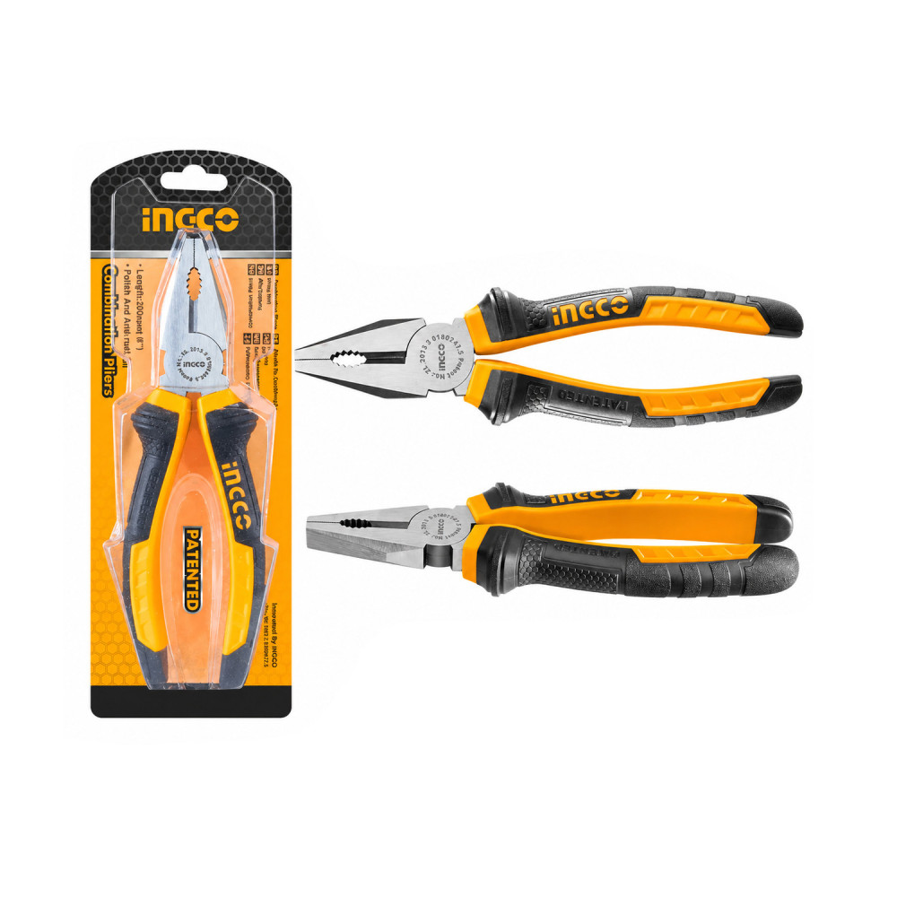 Alicate 8" electricista Ingco HCP08208