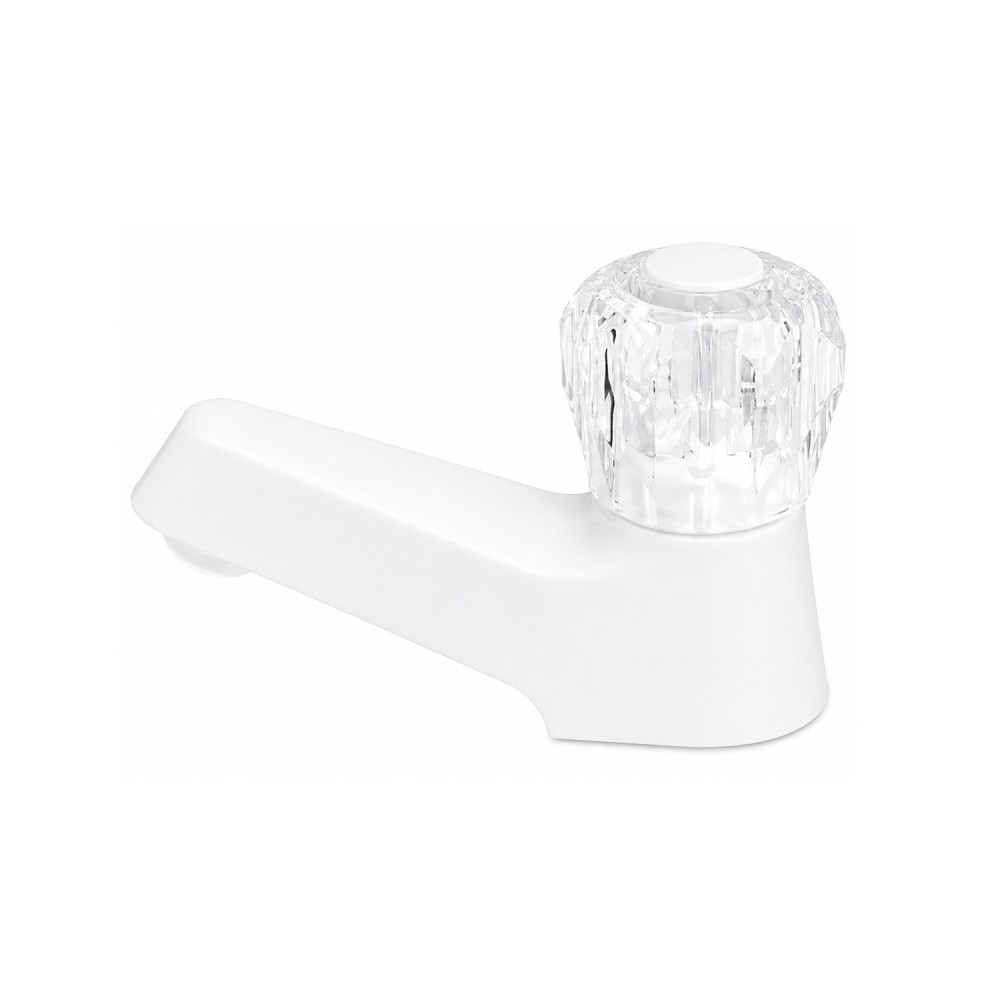 Llave lavamanos diamante blanca rioplast