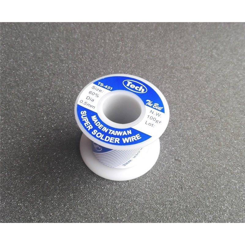 Carrete de estaño 100gr Tech 0.5mm 60/40 TS-451