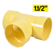Tee PVC 1.1/2" sanitario