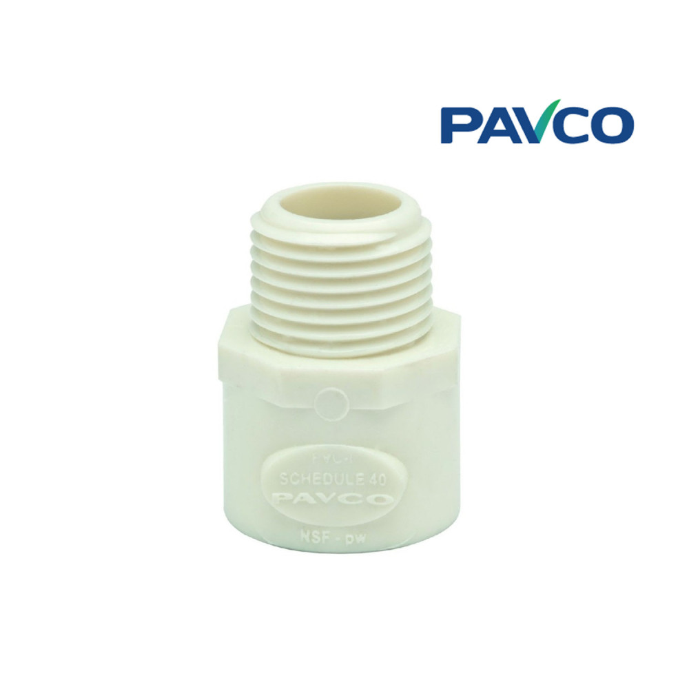 Adaptador macho PVC Pavco presión 1/2"