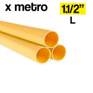 Tubo PVC 1.1/2" x metro liviano sanitario