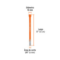 Puntero cincel Truper 1/4 X 5"