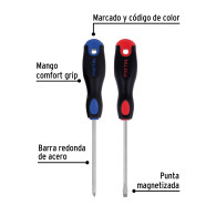 Par destornillares 3/16"x4" Pretul Comfort Grip