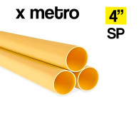 Tubo PVC 4" x metro semipesado sanitario