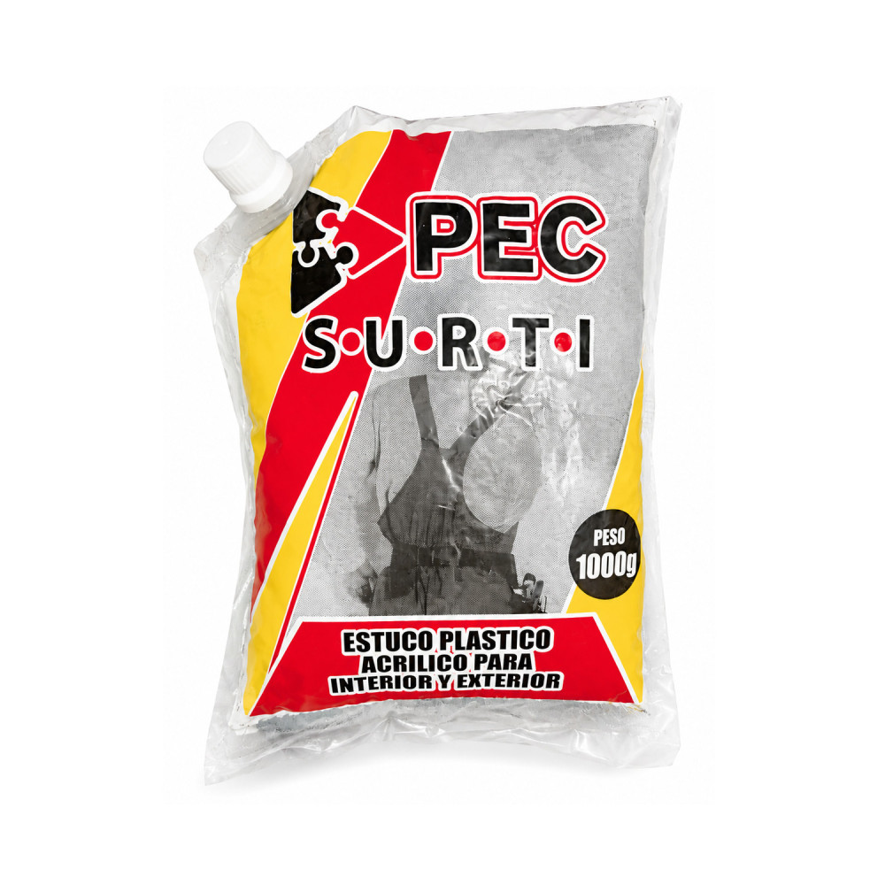 Estuco plástico 1kg acrílico surticolor PEC