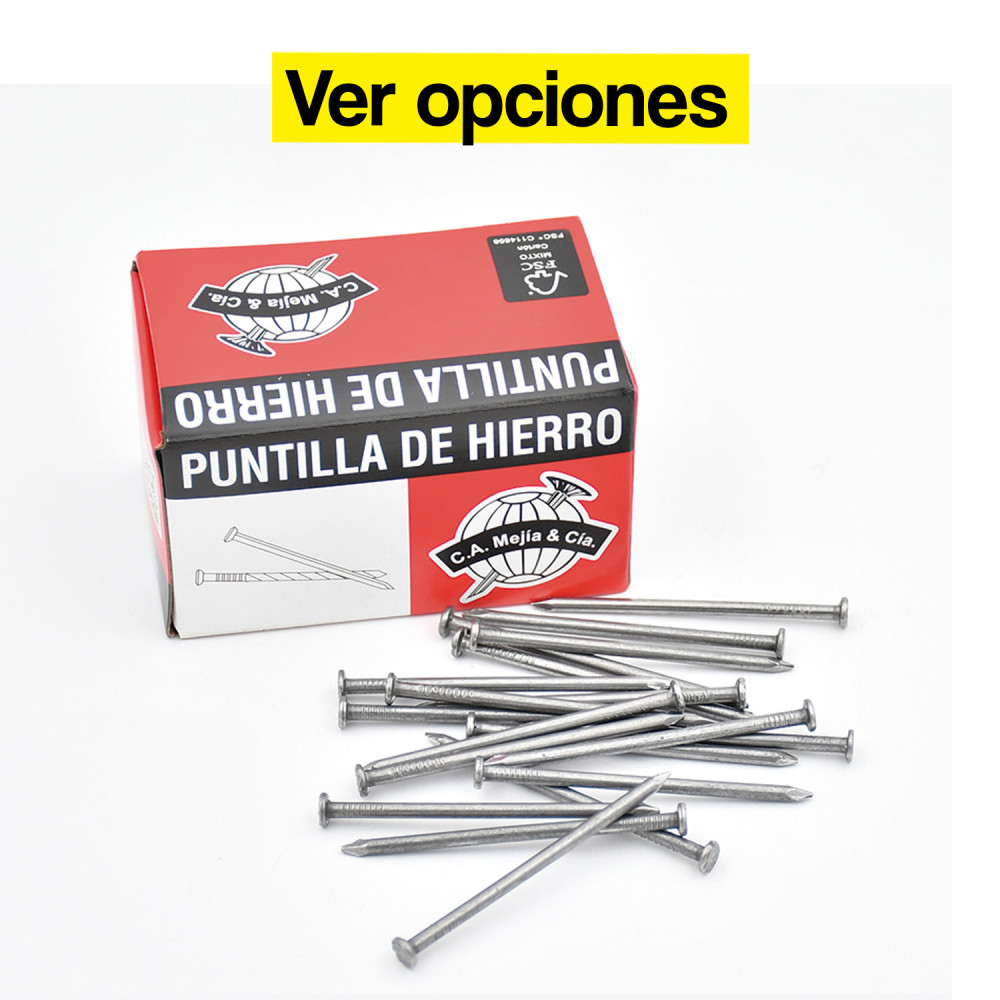 Puntilla 1.1/2" madera con cabeza ca mejía
