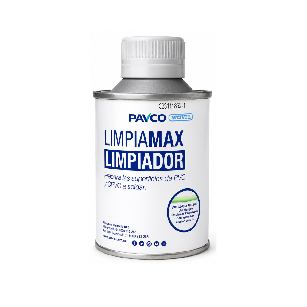 Limpiador 1/32 PVC Pavco Wavin limpiamax