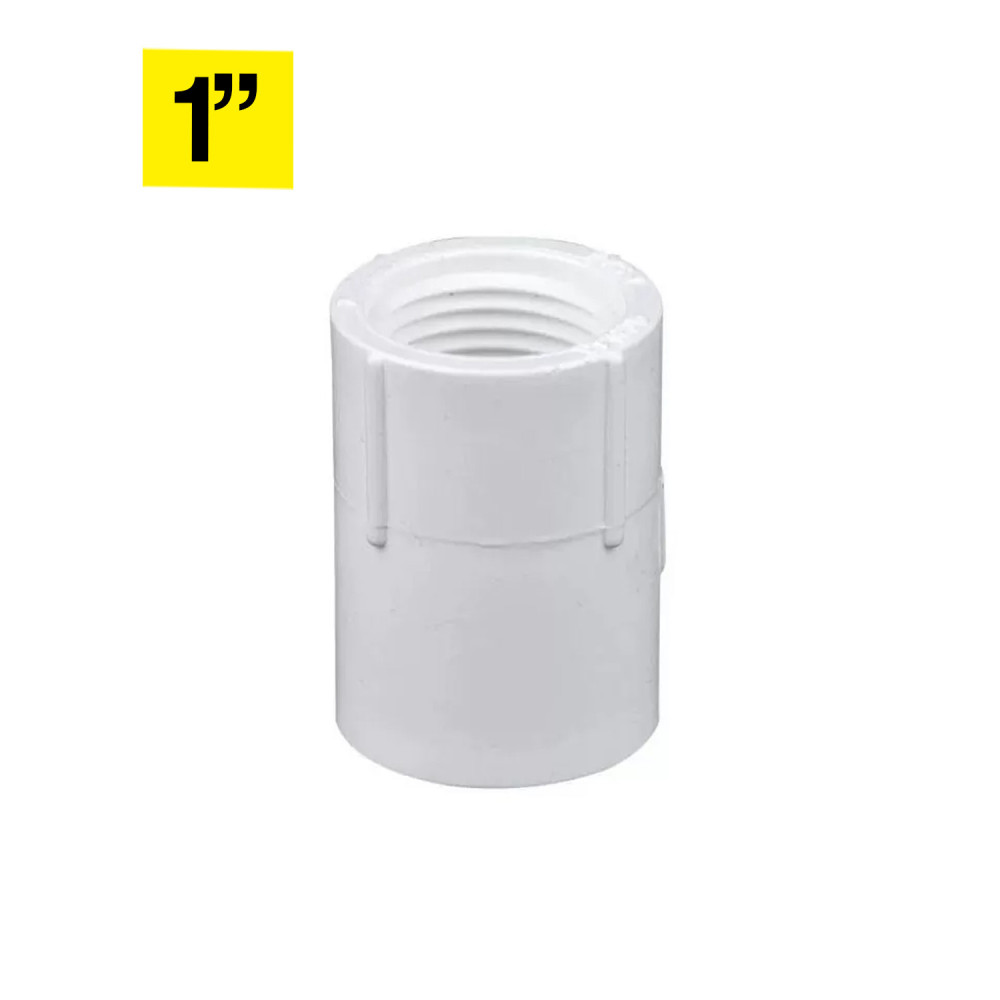 Adaptador 1" hembra PVC presión x unidad