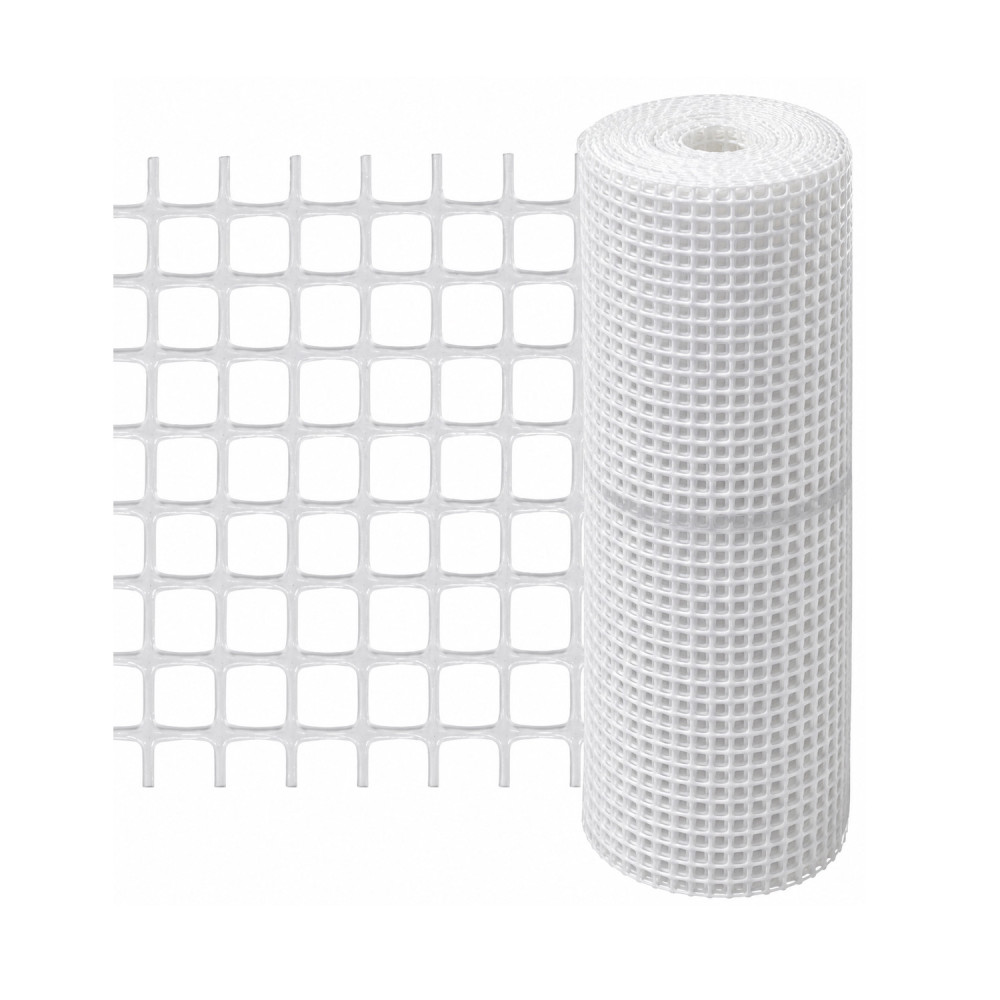Malla Blanca plástica 1,03m multiuso x metro 15x15mm liviana