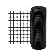 Malla negra plástica 1,03m multiuso x metro 15x15mm liviana