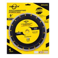 Disco 9" diamantado Osblack segmentado concreto bloque