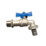 Llave terminal 1/2" galvanizada mariposa pesada Eurovalv