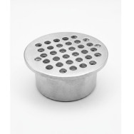 Rejilla sifón 3"x2" aluminio anticucaracha puntos