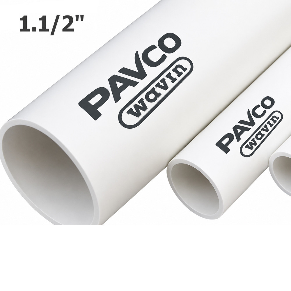 Tubo PVC 1.1/2" Pavco x metro presión blanco RDE21
