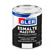 Pintura esmalte negro 1 galón Bler maestro
