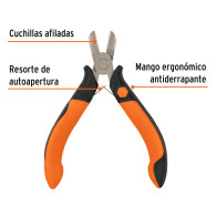 Mini pinza 4" cortafrío Truper comfort grip