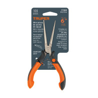 Mini pinza 4" punta fina Truper comfort grip