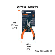 Mini pinza 5" alicate electricista Truper comfort grip
