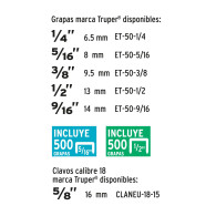 Grapadora clavadora tipo pistola Truper
