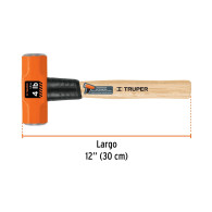 Maceta Truper 4lb mango madera 12" marro