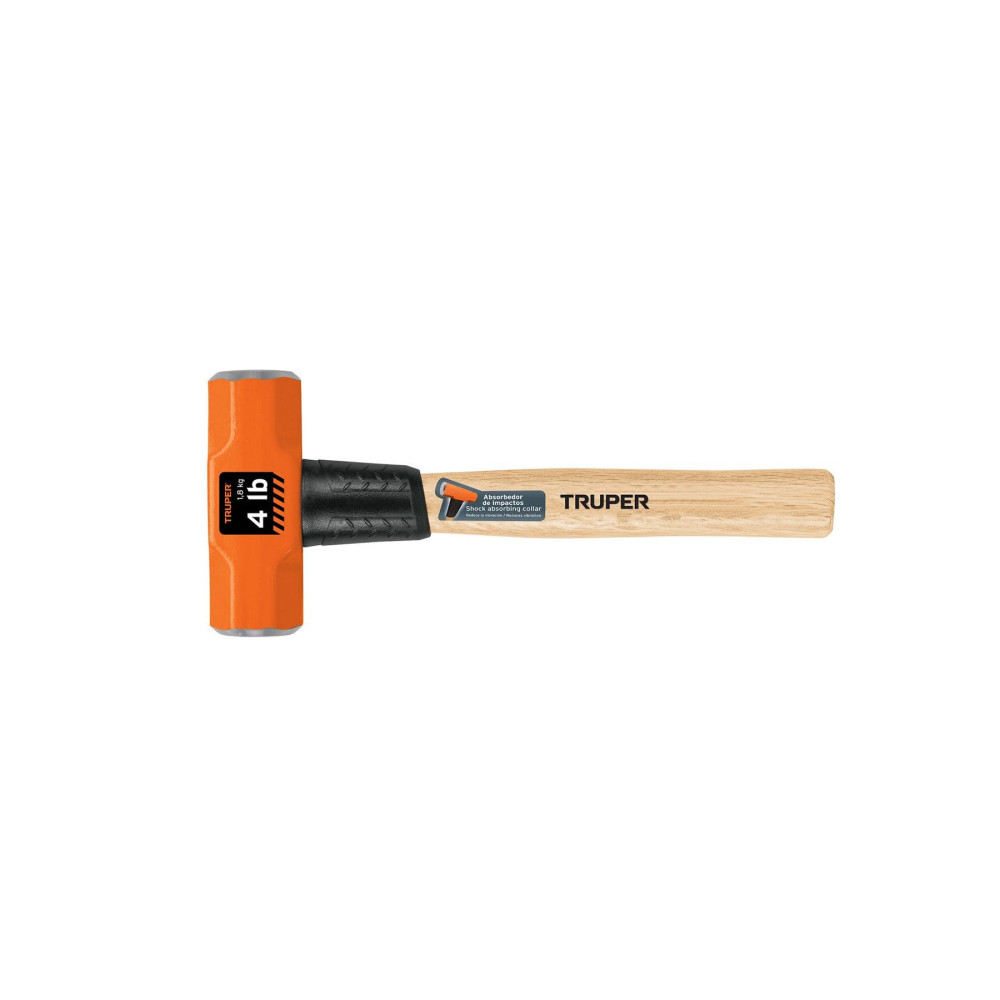 Maceta Truper 4lb mango madera 12" marro